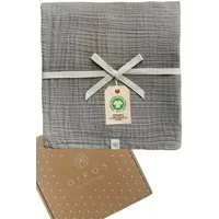 Babydecke Baby Mulltuch, 120x120cm, 100% Bio-Baumwolle Spucktuch, Musselin, DIKOS, PREMIUM Qualität, 120x120 cm, atmungsaktiv, nachhaltig, kuschelweich