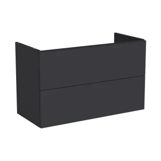 VitrA New Metropole Pure Waschtischunterschrank mit 2 Vollauszügen 98 x 45 x 60 cm Matt,67411 67411