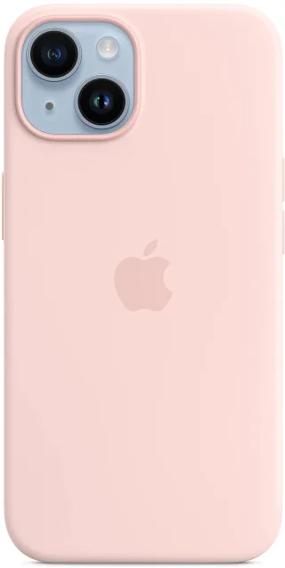 Apple Silikon Case mit MagSafe [für iPhone 14] kalkrosa