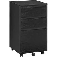 Woltu Aktenschrank (1-St) mobiler Schrank, Rollcontainer mit 3 Schubladen