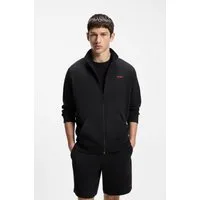 HUGO Sweatjacke mit Stehkragen, mit feiner Struktur