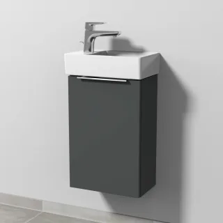 Sanipa 3way Waschtischunterbau zu Villeroy & Boch Avento Waschtisch mit 1 Tür, Anthrazit-Matt UM62622