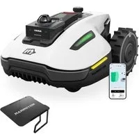 Mammotion Rasenmähroboter YUKA Mini 2 1000 Mähroboter ohne Begrenzungskabel, bis 1000 m² Rasenfläche, (mit Garage), DropMow, Auto-Kartierung, Kantenschneiden, Akku 6.1Ah, APP