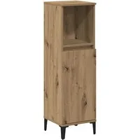 vidaXL Badezimmerspiegelschrank Badschrank Artisan-Eiche 30x30x100 cm Holzwerkstoff (1-St)