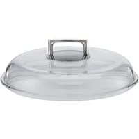 RÖSLE Deckel SILENCE, (1-tlg), Glas, Griff aus Edelstahl, für Bratpfannen, spülmaschinengeeignet