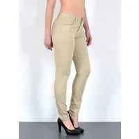 ESRA Stoffhose Damen High Waist Skinny Hose Stoffhose Stretch H520 Damen Stretch Skinny Stoffhose High Rise Stoffhose Damen Stretch Hose