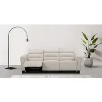 OTTO home 3-Sitzer Carpari Webstoff, 224 cm, man./elektr. Relaxfunktion, (USB A/C), sowie Kopfteilverstellung