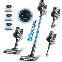INSE Akku-Hand-und Stielstaubsauger 50000Pa,AkkuStaubsauger 60 Minuten, 1.2L,3 HEPA Filter Akkusauger, Akku Staubsauger, LED-Anzeige,3 Saugstufen,Handstaubsauger Kabelloser