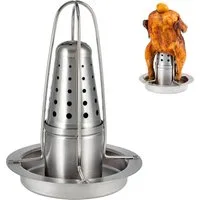 bremermann Hähnchenbräter Hähnchengriller mit Aromabehälter, Hähnchenhalter, Edelstahl, (1-St)