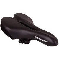 EDCO Fahrradsattel Dunlop MTB Fahrradsattel Comfort Zone schwarz 27x16,5 cm, Ergonomische Form, leichte Dämpfung, stabiler Kunstlederbezug