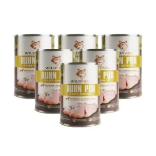 Wildfang ® Nassfutter Huhn pur BARF 6x400 g