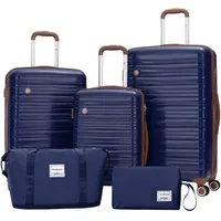 Travelhouse Trolleyset Ascona, 4 Rollen, (Spar-Set, 5 tlg., Hartschalen Trolley-Set 5-teilig)
