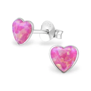 Herz Ohrringe aus 925 Silber