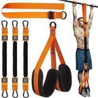 BlingBin Trainingsbänder Klimmzugband, Verstellbar widerstandsbänder Pull Up Klimmzughilfe, Innovative Klimmzug Bänder Krafttraining und Home Gym-Pull up Band