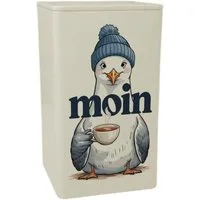 speecheese Aufbewahrungsdose Möwe trinkt Friesentee TeeDose 900ml - MOIN