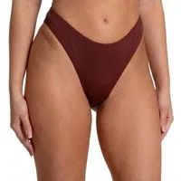 Aquarti Bikini-Hose Tanga Thong Bottom Hohe Taille