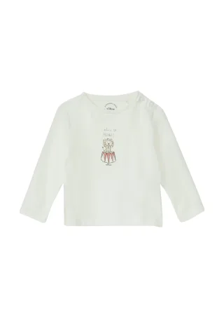 s.Oliver - T-Shirt creme|weiß - Gr. - 80