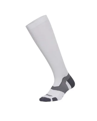 2xu leichte Kissen voll weiß/grau -Mens -Länge Socken