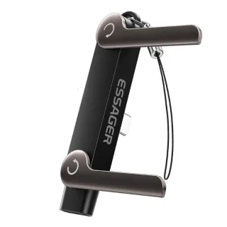 ESSAGER ES-OTG37 Vertical Stand Adapter 240W Fast Charging Type-C to C L-Shape Zinc Alloy 480Mbps Data Transfer 2 in 1 P