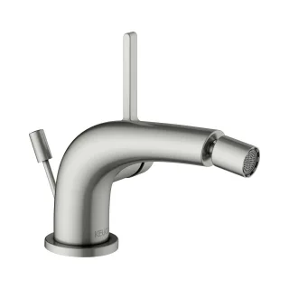 Keuco Bidetarmatur Edition 400 51509, m. Ablaufgrt., Edelstahl-finish, 51509060000 51509060000