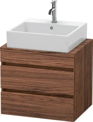 Duravit DuraStyle Konsolenwaschtischunterbau wandhängend Nussbaum dunkel Matt 600x478x512 mm - DS530 DS530502121