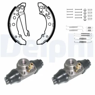 Delphi Bremsbacken vormontiert hinten Seat VW KP715