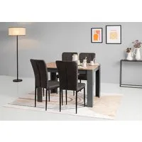 Home affaire Essgruppe Bergamo, (Set, 5-tlg), moderne 5 - teilige Essgruppe, erhältlich in vielen Größen und Farben