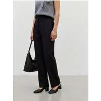 TOPSHOP Anzughose TSLOUISE STRAIGHT LEG TROUSER TLR NOOS Polyester, weit geschnitten