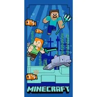 Minecraft Strandtuch Under Water Strandtuch 70 x 140 cm Polyester Badetuch, (Packung)