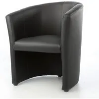 Kamil Cocktailsessel Design Cocktailsessel Sessel Clubsessel Loungesessel Farbe schwarz (1 Set Karton, 1-St., 1 Sessel), Lieferung kommt Aufgebaut