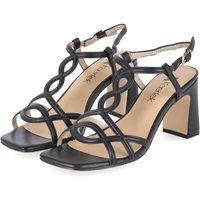 Kaerlek Kaerlek Chelly 01 Black Damen Glattleder black Sandalette
