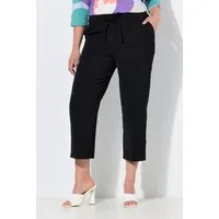 Ulla Popken Schlupfhose 7/8-Hose Bügelfalten Elastikbund