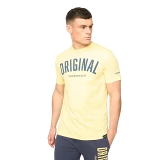 Crosshatch - "Kensby" T-Shirt für Herren (Gelb)