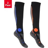 CFLEX Sportsocken Herren & Damen Running Kompressions Sport Kniestrümpfe (2 Paar)