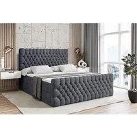 ALTDECOR Boxbett DAISY-Z (Multipocket-Matratze H4, H3 Matratze Bonellfederung, Topper, Kopfteil), Doppelbett mit Fußteil