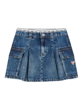 Guess Kids - RIGID DENIM SKIRT SPORTY VINTAGE WA - Gr. - 12