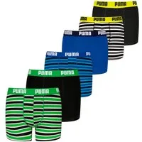 PUMA Boxer Jungen Boxershort 6er Pack Baumwolle (Packung, 6er Pack)