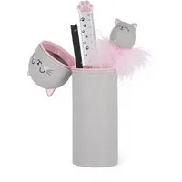 Legami Federmäppchen LEGAMI Federmäppchen und Stiftehalter 2-IN-1 Motiv KITTY Kätzchen