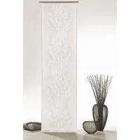 heimtexland Schiebegardine Flächenvorhang Natural Living Gardine Batist-Optik (1 St), Paneelwagen, halbtransparent, Polyester in Batist-Optik, natürlich durchscheinend, inkl. Zubehör, HxB 245x60 cm