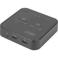 Dual M.2 NVM SSD Docking Station, Dockingstation schwarz, USB-C, M2 SSD