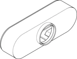 Hansgrohe Wannen- u. Brausenmischer Aufputz Axor Abdeckhaube gelb, 13983480 13983480