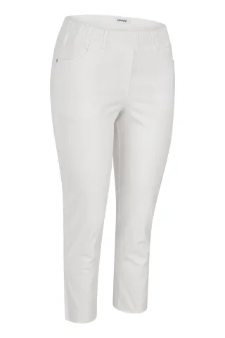 KjBRAND - Jenny Cropped weiß - Gr. - 46