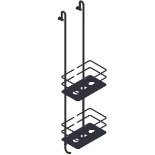 Giese Bodyguard Optisign Duschkorb 30756-14 L:700 mm, schwarz matt