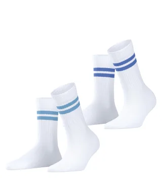 ESPRIT socks & tights - Esprit Tennis Stripe 2-Pack Damen raw white - Gr. - 40.5
