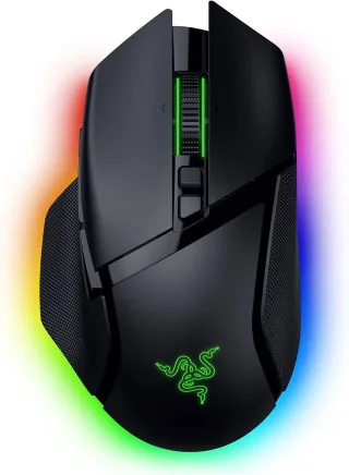 Razer Basilisk V3 Pro 35K - Vollständig anpassbare kabellose ergonomische Gaming-Maus mit Chroma RGB - 35K optischer Sensor (konfigurierbares Rad 1K Hz Polling-Rate 13 anpassbare Tasten) Schwarz