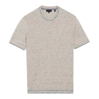 Ted Baker Eriks Regular Textured Front Natural T-shirt