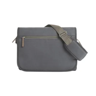 Halfar - "Country" Schultertasche, Velours (Anthrazit)