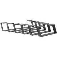 HEVVA Möbelfuß Möbelfüße MAILAND - 7 Größen 20-50 cm - Kommodenbeine, Sideboardfüße, (Set-Option: Sie können ein Set von 2 Möbelfüßen kaufen)