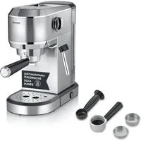 Severin Siebträgermaschine KA 5997 Espressomaschine „Newspresa“, Espressomaschine, italienische ULKA-Pumpe 20 Bar, Milchaufschäumdüse