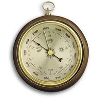 TFA Dostmann TFA 29.4002 analoges Barometer aus massiver Eiche Innenwetterstation